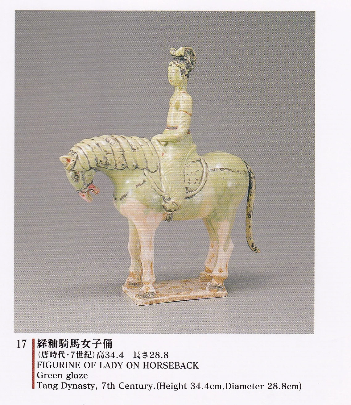 展示品の一つ。「唐代中国社会の一面がよく現れています。さてそれはどこでしょう？」